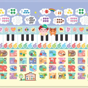 Dwinguler Sensory Farm House playmat — back side reversible pattern