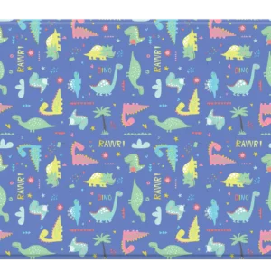 Dwinguler Good Dinosaur playmat — front side with prehistoric dinosaur designs